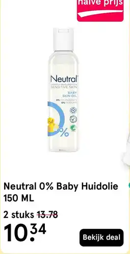 Etos Neutral 0% Baby Huidolie aanbieding