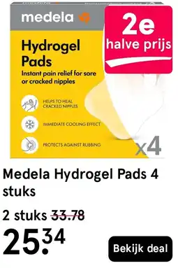Etos medela hydrogel pads aanbieding
