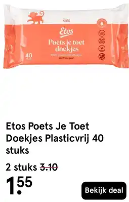 Etos Etos Poets Je Toet Doekjes Plasticvrij aanbieding