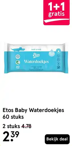 Etos Etos Baby Waterdoekjes aanbieding