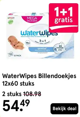 Etos WaterWipes Billendoekjes aanbieding