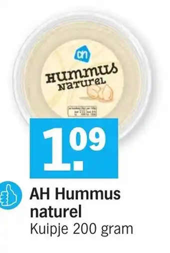 Albert Heijn AH Hummus naturel 200g aanbieding