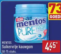 ALDI Mentos Suikervrije kauwgom aanbieding