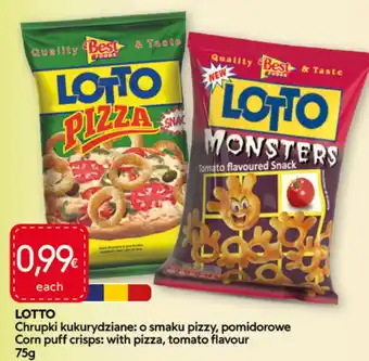 Lotto corn puff crisps