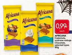 Food Plus Africana Czekolada aanbieding