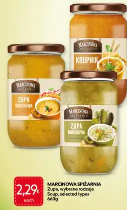 Food Plus marcinowa spiżarnia zupa, wybrane rodzaje aanbieding