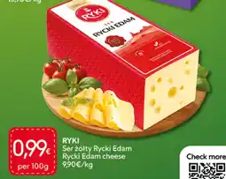 Food Plus Ryki Ser żółty Rycki Edam aanbieding