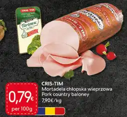 Food Plus CRIS-TIM Mortadela chłopska wieprzowa aanbieding