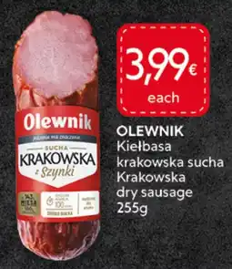 Food Plus Olewnik kielbasa krakowska sucha krakowska dry sausage aanbieding