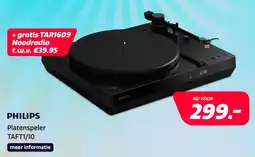 Electroworld Philips Platenspeler TAFT1/10 aanbieding