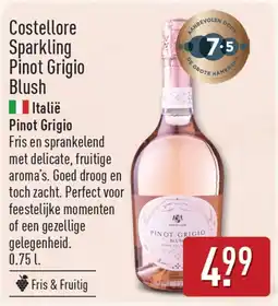 ALDI Costellore Sparkling Pinot Grigio Blush aanbieding