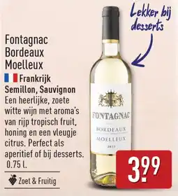 ALDI Fontagnac Bordeaux Moelleux aanbieding