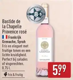 ALDI Bastide de la Chapelle Provence rosé aanbieding
