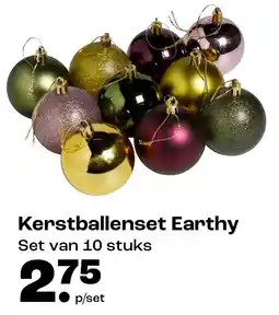 Kwantum Earthly kerstballenset aanbieding