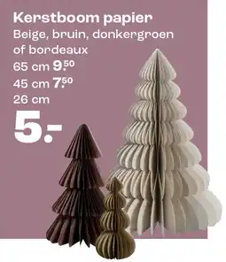 Kwantum Kerstboom papier aanbieding