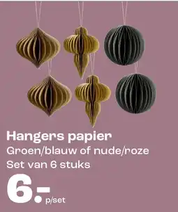 Kwantum Hangers papier aanbieding
