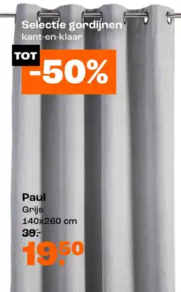 Kwantum Selectie Gordijnen Paul aanbieding