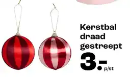 Kwantum Kerstbal draad gestreept aanbieding