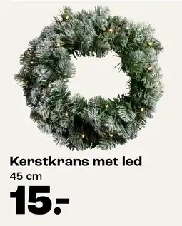 Kwantum Kerstkrans met led aanbieding