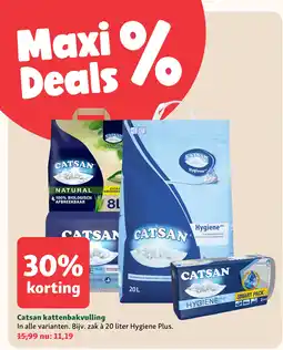 Maxi Zoo Catsan Kattenbakvulling aanbieding