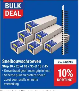 Pontmeyer Snelbouwschroeven aanbieding