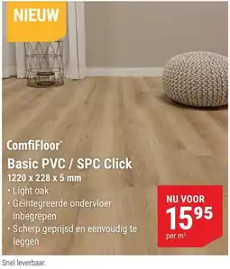 Pontmeyer ComfiFloor Basic PVC / SPC Click aanbieding