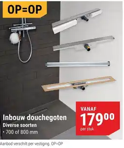 Pontmeyer Inbouw douchegoten aanbieding