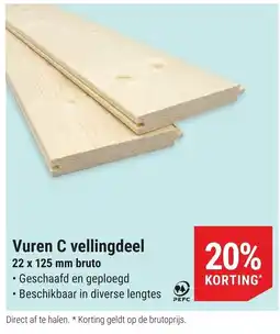 Pontmeyer Vuren C vellingdeel aanbieding