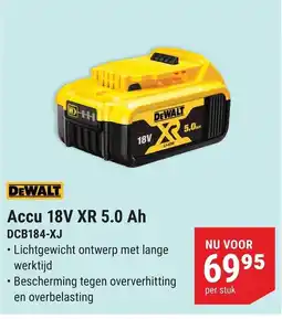 Pontmeyer DeWalt Accu 18V XR 5.0 Ah aanbieding