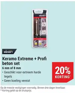 Pontmeyer Alpen Keramo Extreme + Profi Beton Set aanbieding
