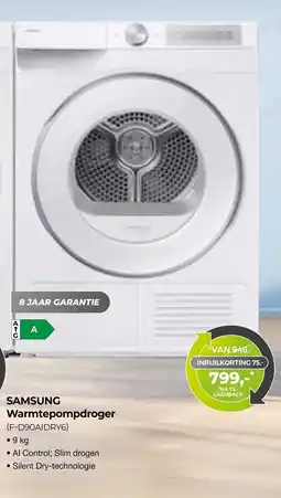 EP Beerepoot Samsung Warmtepompdroger (F-D90AIDRY6) aanbieding