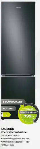 EP Beerepoot SAMSUNG Koelvriescombinatie (RB38C605CBI/EF) aanbieding