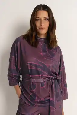 Wehkamp CLAUDIA BY CLAUDIA STRÄTER top aubergine aanbieding