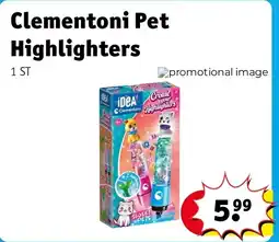 Kruidvat Clementoni Pet Highlighters aanbieding