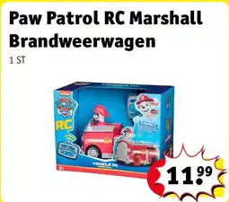 Kruidvat Paw Patrol RC Marshall Brandweerwagen aanbieding