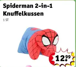 Kruidvat Spiderman 2-in-1 Knuffelkussen aanbieding