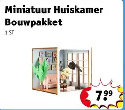 Kruidvat Miniatuur Huiskamer Bouwpakket aanbieding