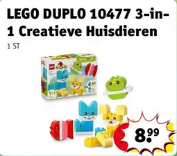 Kruidvat LEGO DUPLO 10477 3-in-1 Creatieve Huisdieren aanbieding