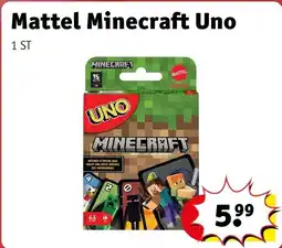 Kruidvat Mattel Minecraft Uno aanbieding