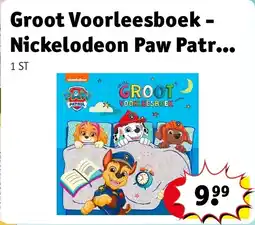 Kruidvat Groot Voorleesboek - Nickelodeon Paw Patrol Kinderboek aanbieding