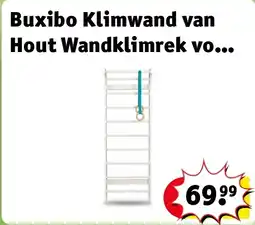 Kruidvat Buxibo Klimwand van Hout Wandklimrek voor Binnen Gym Speeltoestel voor Kinderen aanbieding