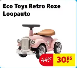 Kruidvat Eco Toys Retro Roze Loopauto aanbieding