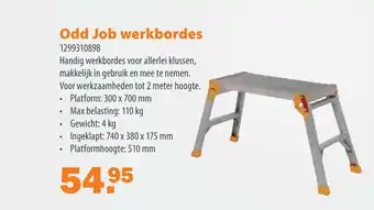 BPG Bouwpartner Groep Odd Job werkbordes aanbieding