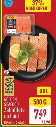 ALDI Golden Seafood Zalmfilets op huid aanbieding