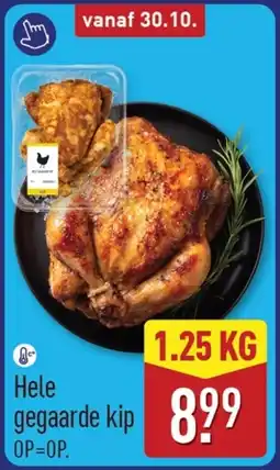 ALDI Hele gegaarde kip aanbieding