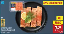 ALDI Golden Seafood Zalmfilets op huid aanbieding