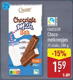 ALDI Choceur Choco-melkreepjes aanbieding
