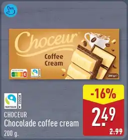 ALDI Choceur Chocolade coffee cream aanbieding
