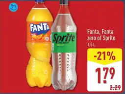 ALDI Fanta, Fanta zero of Sprite aanbieding