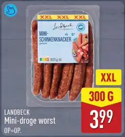 ALDI Landbeck Mini-droge worst aanbieding
